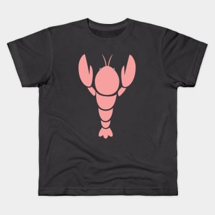 Coral Pink Lobster Kids T-Shirt